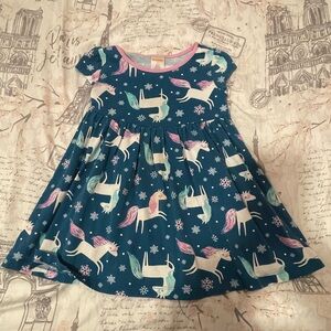 Gymboree 2017 Unicorn Snowflake Dress size 2T